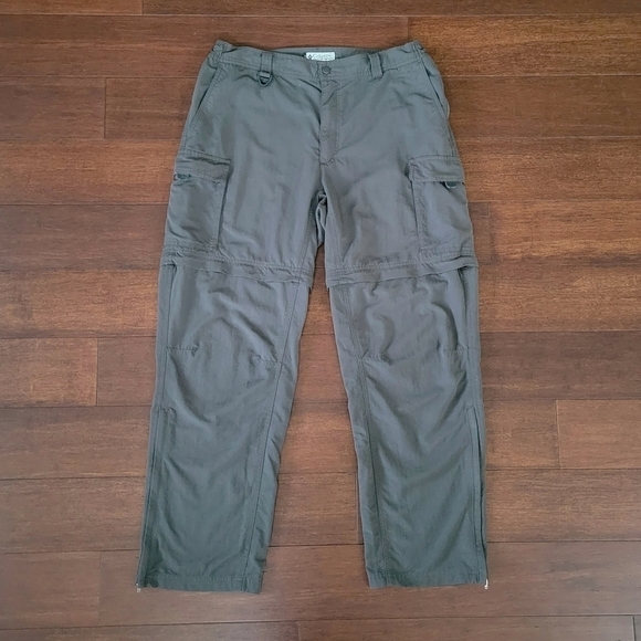 Columbia Omni-Dry GRT Convertible Outdoor Cargo Pants Men's Size L Gray EM8166 - Picture 5 of 12